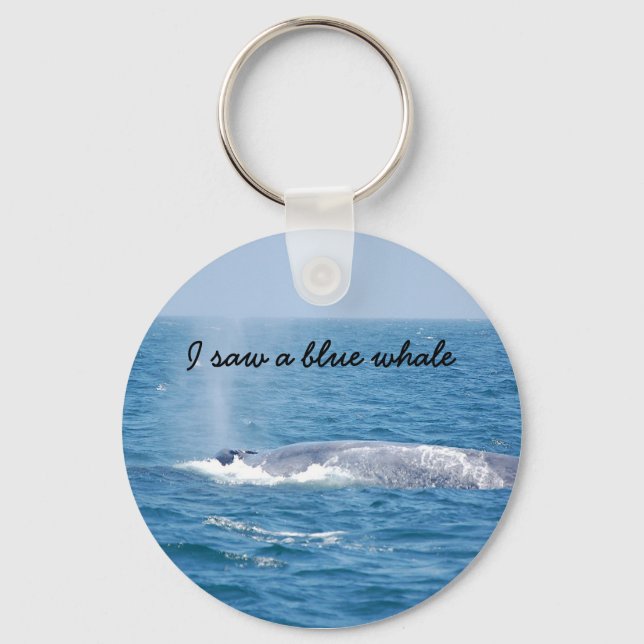 Porte-clés porte - clé de baleine bleue (Recto)