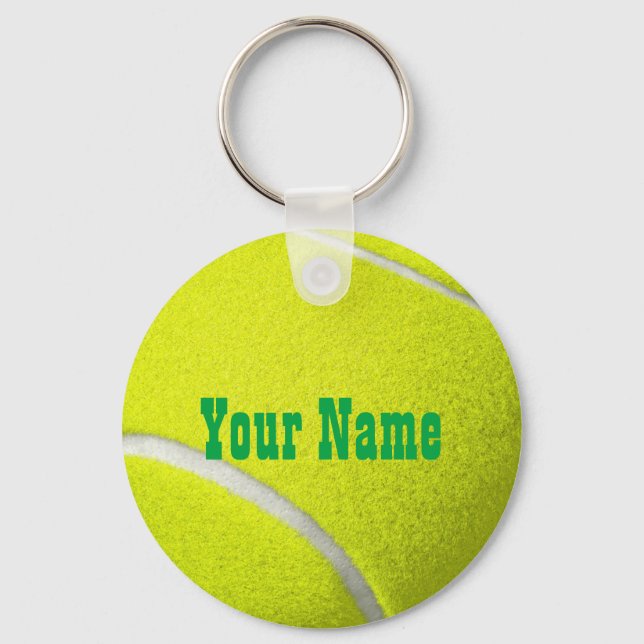 Porte-clés Porte - clé de balle de tennis personnalisé (Recto)