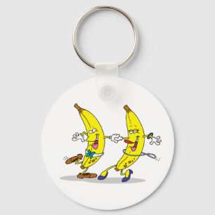 Porte-clés Porte - clé de bananes de danse