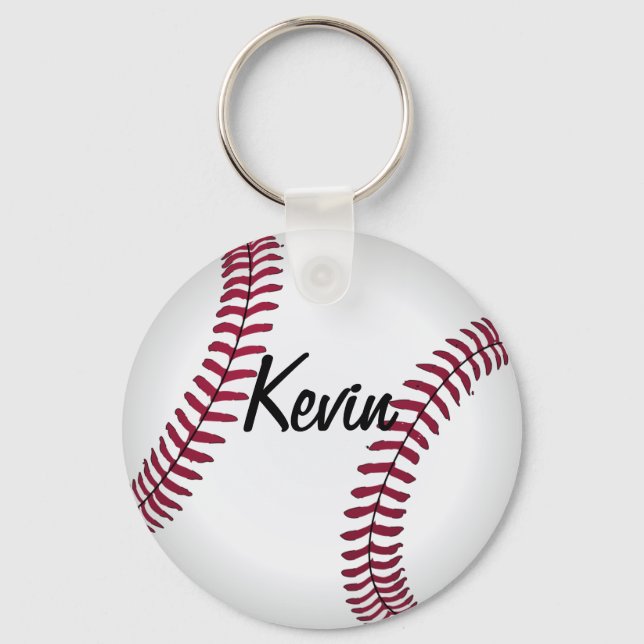 Porte-clés Porte - clé de base-ball personnalisé (Recto)
