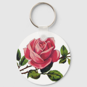 Porte-clés Porte - clé de base de rose rouge