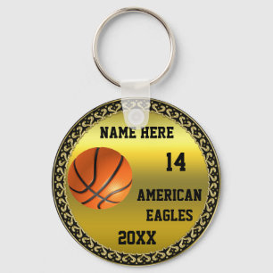 Porte-clés Porte - clé de basketball de conception de feuille