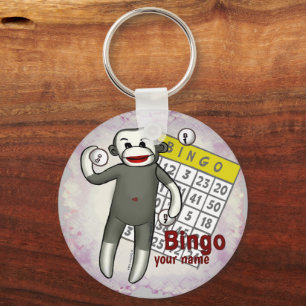Porte-clés Porte - clé de bingo de singe de réserve