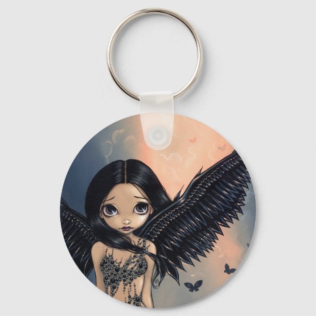 Porte-clés porte - clé de "Black Winged Angel" (Recto)