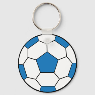 Porte-clés Porte - clé de bleu de ballon de football