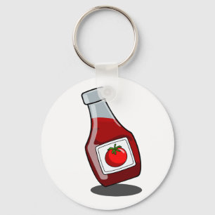 Porte-clés Porte - clé de bouteille de ketchup de bande