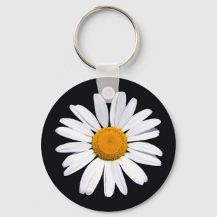 Porte-clés Porte - clé de bouton de base noir Daisy