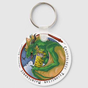 Porte-clés Porte - clé de bouton de "pièce de monnaie" de C