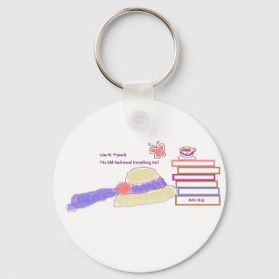 Porte-clés Porte - clé de bouton pour des amoureux des livre