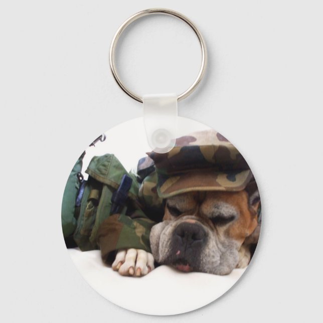 Porte-clés Porte - clé de boxeur militaire (Recto)