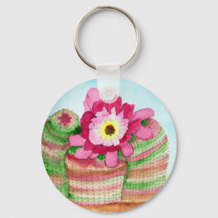 Porte-clés Porte - clé de cactus d'arc-en-ciel