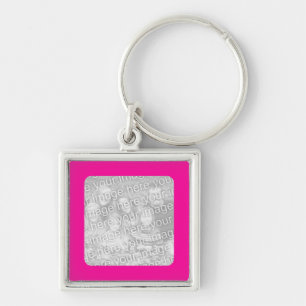 Porte-clés Porte - clé de cadre rose chaud