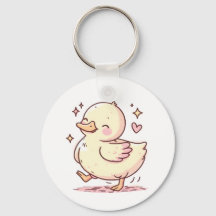 Porte - clé de canard mou - Accessoire animal ador