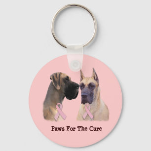 Porte-clés Porte - clé de cancer du sein de great dane