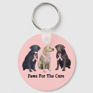 Porte-clés Porte - clé de cancer du sein de labrador