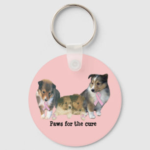 Porte-clés Porte - clé de cancer du sein de Sheltie