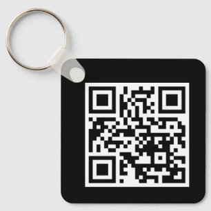 Porte-clés Porte - clé de Carré de métal du code QR uniquemen