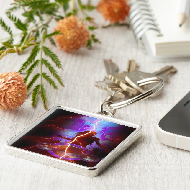 Porte-clés Porte - clé de Carré Premium Time# (Côté)