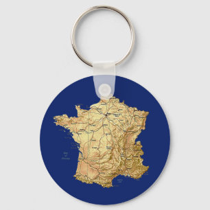 Porte-clés Porte - clé de carte de la France