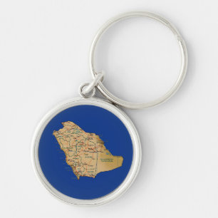 Porte-clés Porte - clé de carte de l'Arabie Saoudite