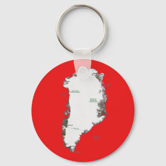 Porte-clés Porte - clé de carte du Groenland
