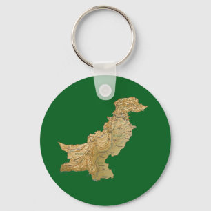 Porte-clés Porte - clé de carte du Pakistan