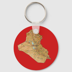 Porte-clés Porte - clé de carte Irak