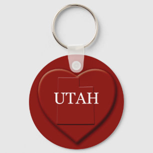 Porte-clés Porte - clé de cartes cardiaques de l'Utah