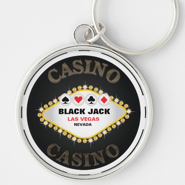 Porte-clés Porte - clé de casino de Las Vegas (Devant)