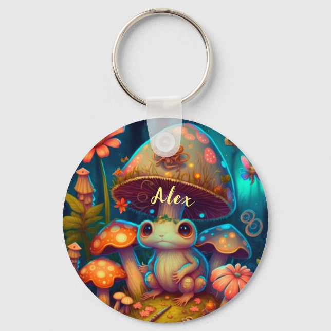 Porte-clés Porte - clé de champignon magique (Recto)