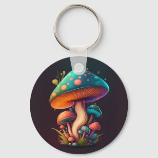 Porte-clés Porte - clé de champignon Trippy Blue Amanita Musc