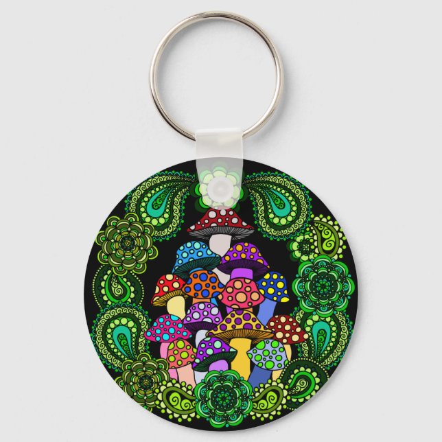 Porte-clés Porte - clé de champignons (Recto)