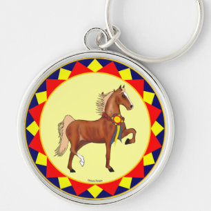 Porte-clés Porte - clé de champion de Saddlebred d'Américain