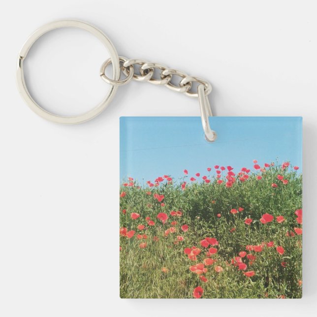 Porte-clés Porte - clé de champs de pavot (Devant)