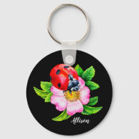 Porte - clé de charlatan fleuri personnalisé