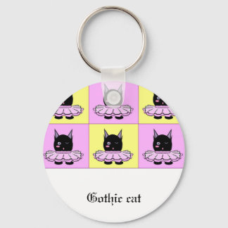 Porte-clés Porte - clé de chat gothique
