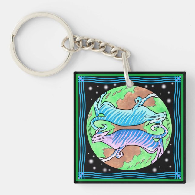 Porte-clés Porte - clé "de chats étrangers" (Devant)