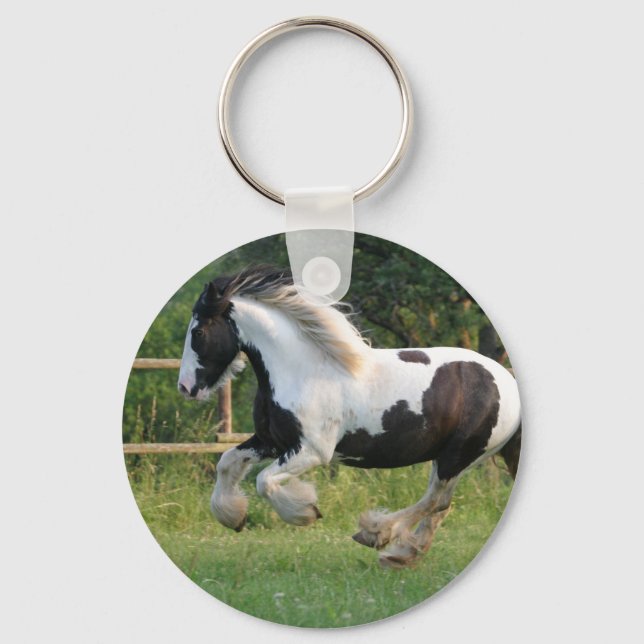 Porte-clés Porte - clé de cheval Gipsy (Recto)