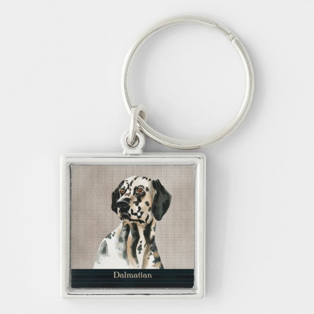 Porte-clés Porte - clé de chien dalmate (Devant)
