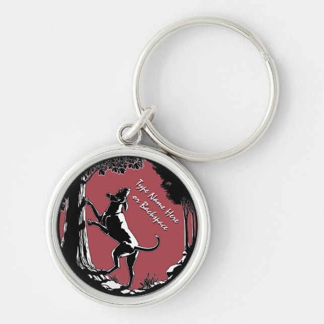 Porte-clés Porte - clé de chien de chien de chien de chasse p (Devant)