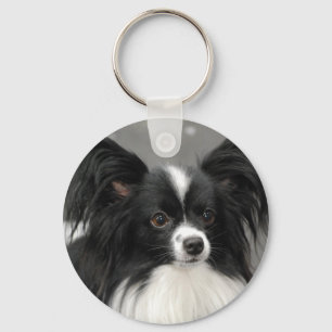 Porte-clés Porte - clé de chien de Papillon