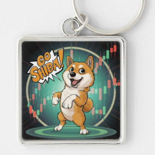 Porte-clés Porte - clé de chien mignon Shiba Inu