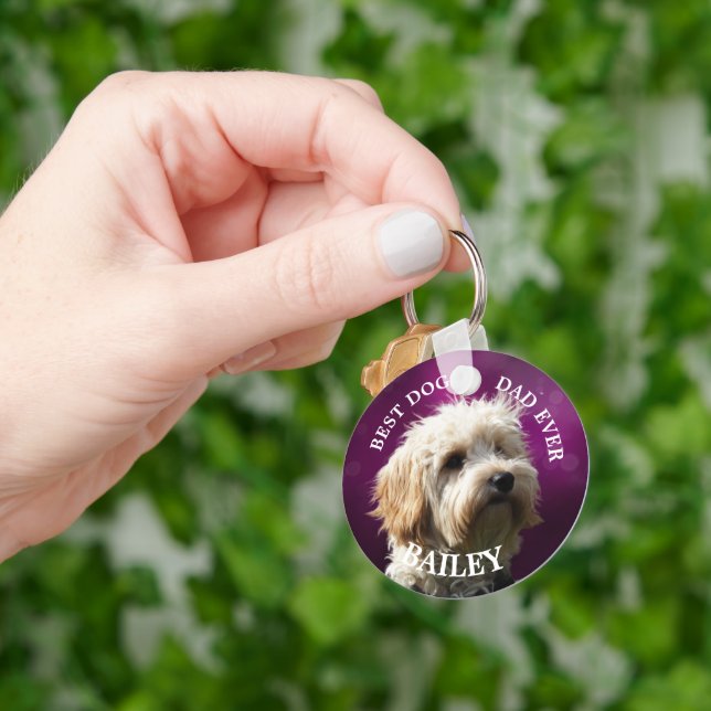 Porte-clés Porte - clé de chien personnalisé (main)