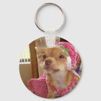 Porte-clés porte - clé de chihuahua rose