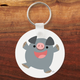 Porte-clés Porte - clé de cochon cartonné mou