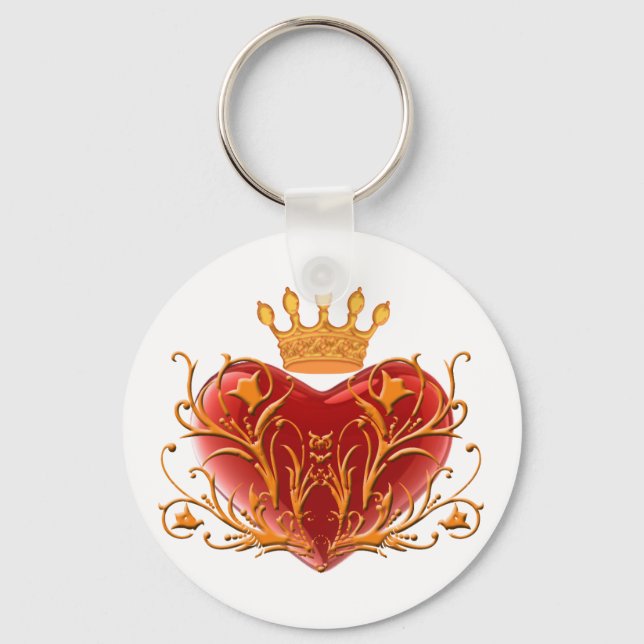 Porte-clés Porte - clé de coeur Filigree Crown (Recto)