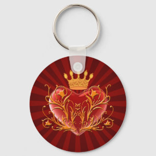 Porte-clés Porte - clé de coeur Filigree Crown