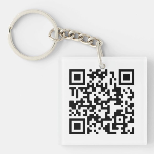 Porte-clés Porte - clé de conception de code QR (Devant)
