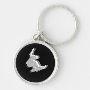 Porte-clés Porte - clé de conception de logo de surf des