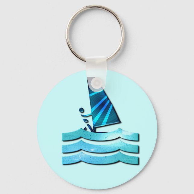 Porte-clés Porte - clé de conception de planche à voile (Recto)